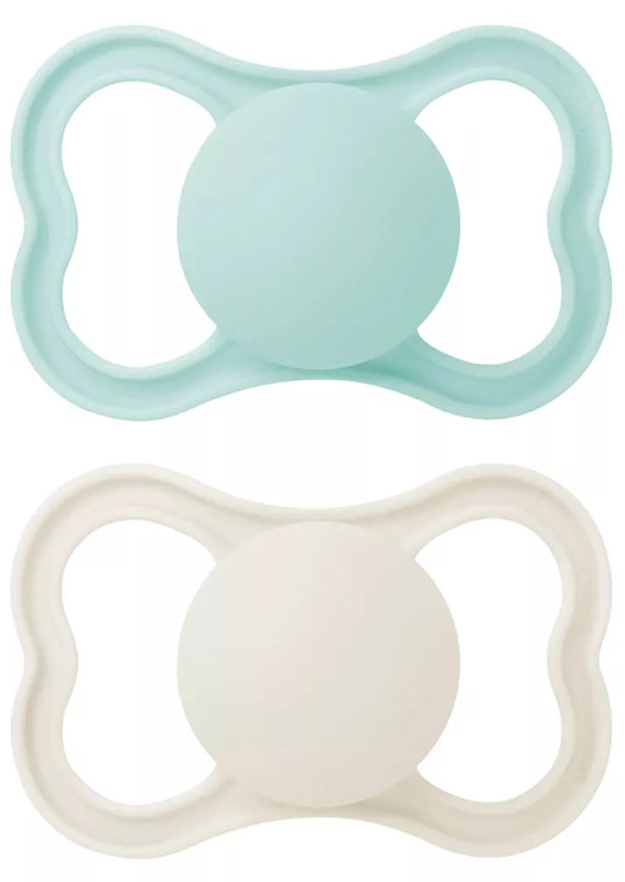 MAM AIR SUCCHIETTO 6+ MESI SILICONE NEUTRO 2 PEZZI - farmacialombardia.it
