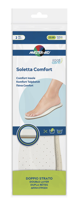 MASTER-AID FOOTCARE SOLETTA COMFORT RITAGLIABILE 2 PEZZI I1 - farmacialombardia.it