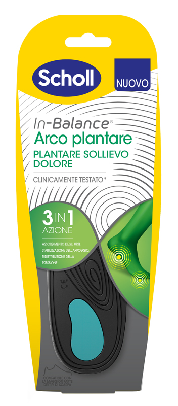 SCHOLL PLANTARE ARCO S 2 PEZZI - farmacialombardia.it
