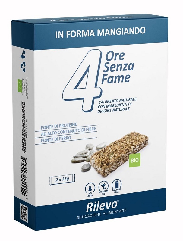 4 ORE SENZA FAME BIO 2 X 25 G RILEVO - farmacialombardia.it