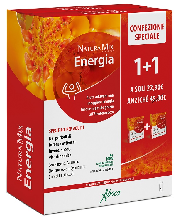 NATURA MIX ADVANCED ENERGIA 10 + 10 FLACONCINI CONFEZIONE SPECIALE - farmacialombardia.it