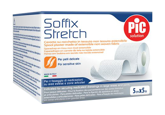 CEROTTO IN ROCCHETTO SOFFIX STRETCH 5X500 CM CON FUSTELLA - farmacialombardia.it