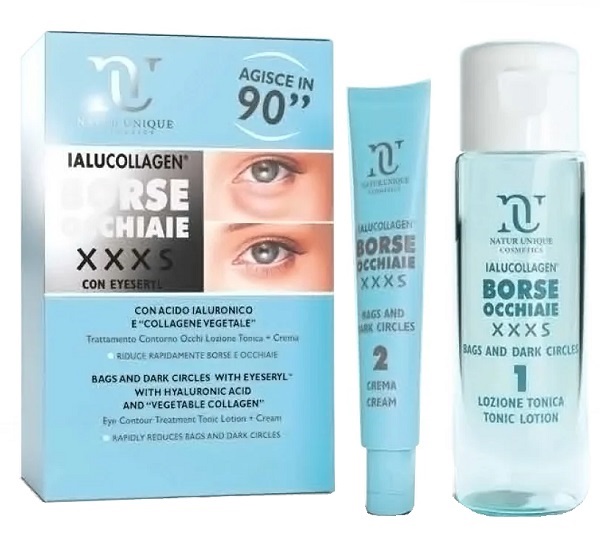 NATUR UNIQUE IALUCOLLAGEN BORSE E OCCHIAIE XXXS TONICO 10 ML + 30 ML - farmacialombardia.it