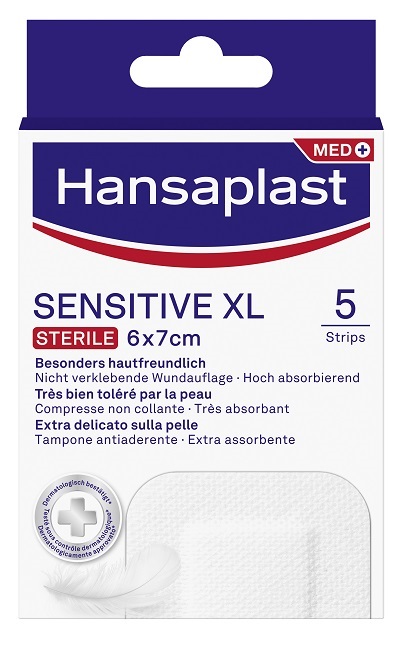 CEROTTO HANSAPLAST SENSITIVE XL 5 PEZZI - farmacialombardia.it