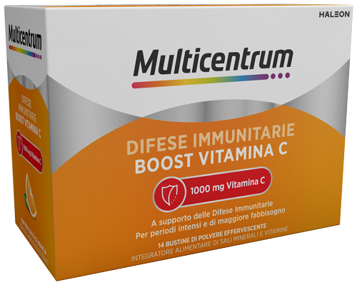 MULTICENTRUM DIFESE IMMUNITARIE BOOST VITAMINA C 14 BUSTINE - farmacialombardia.it