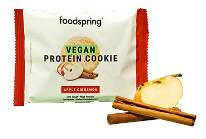 VEGAN PROTEIN COOKIE MELA E CANNELLA 50 G - farmacialombardia.it
