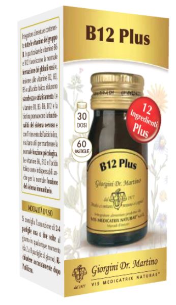 B12 PLUS 60 PASTIGLIE - farmacialombardia.it