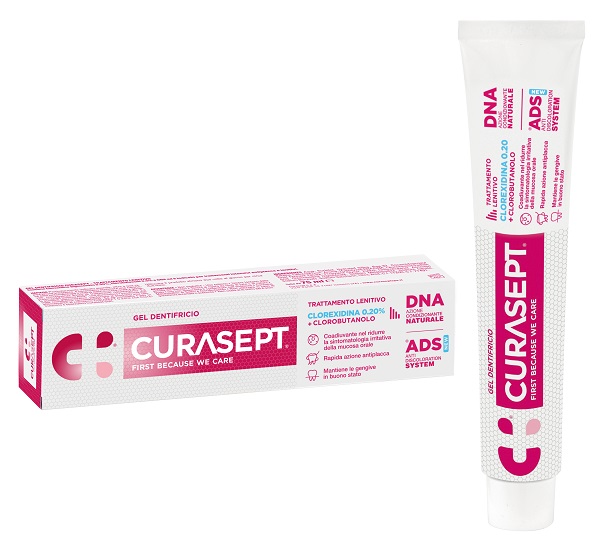 CURASEPT GEL DENTIFRICIO ADS DNA TRATTAMENTO LENITIVO 75 ML - farmacialombardia.it
