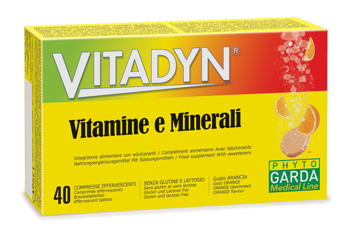 VITADYN VITAMINE/MINERALI 40 COMPRESSE EFFERVESCENTI IN 2 TUBI - farmacialombardia.it