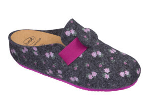CALZATURA LARETH FLORAL PRINTED FELT WOMAN DK GREY/FUCHSIA 38 - farmacialombardia.it