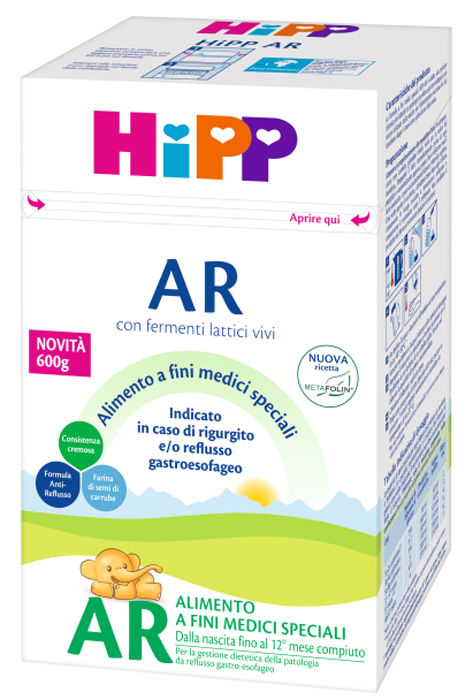 HIPP LATTE ANTIREFLUSSO CON METAFOLINA 600 G - farmacialombardia.it