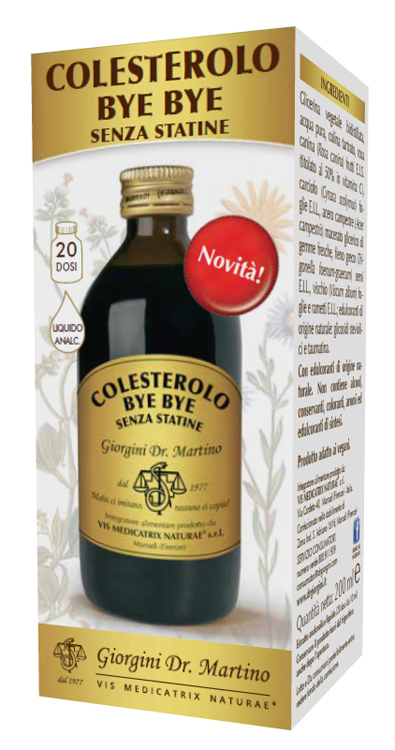 COLESTEROLO BYE BYE SENZA STATINE 200 ML - farmacialombardia.it