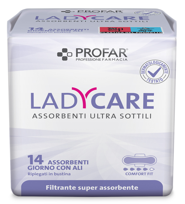 LADYCARE ASSORBENTI GIORNO ALI 14 PEZZI PROFAR - farmacialombardia.it