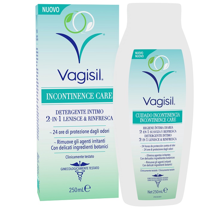 VAGISIL INCONTINENCE CARE DETERGENTE INTIMO 2IN1 LENISCE & RINFRESCA 250 ML - farmacialombardia.it
