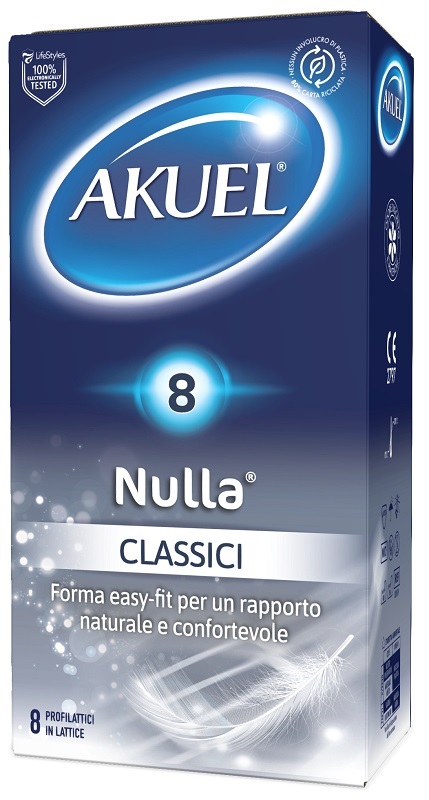 PROFILATTICO AKUEL NULLA CLASSICO 8 PEZZI - farmacialombardia.it