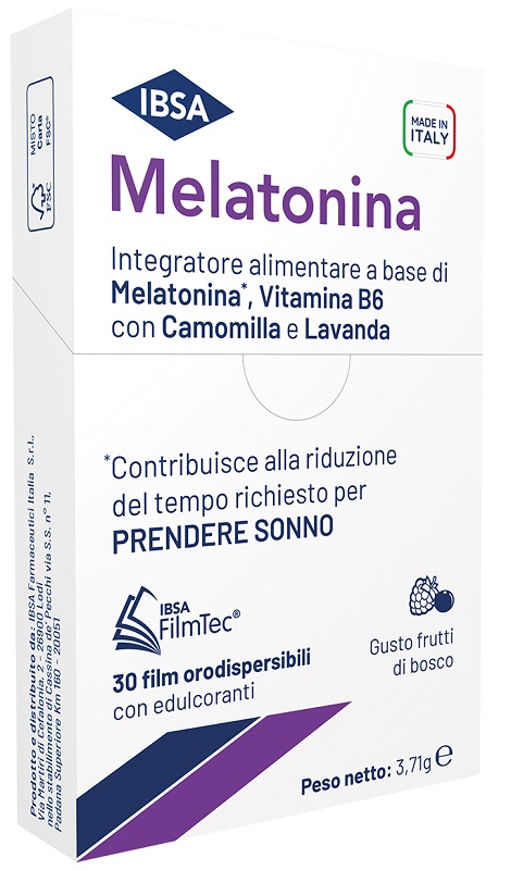 MELATONINA IBSA 30 FILM ORALI - farmacialombardia.it