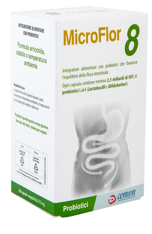 MICROFLOR 8 60 CAPSULE VEGETALI NO FRIGO - farmacialombardia.it