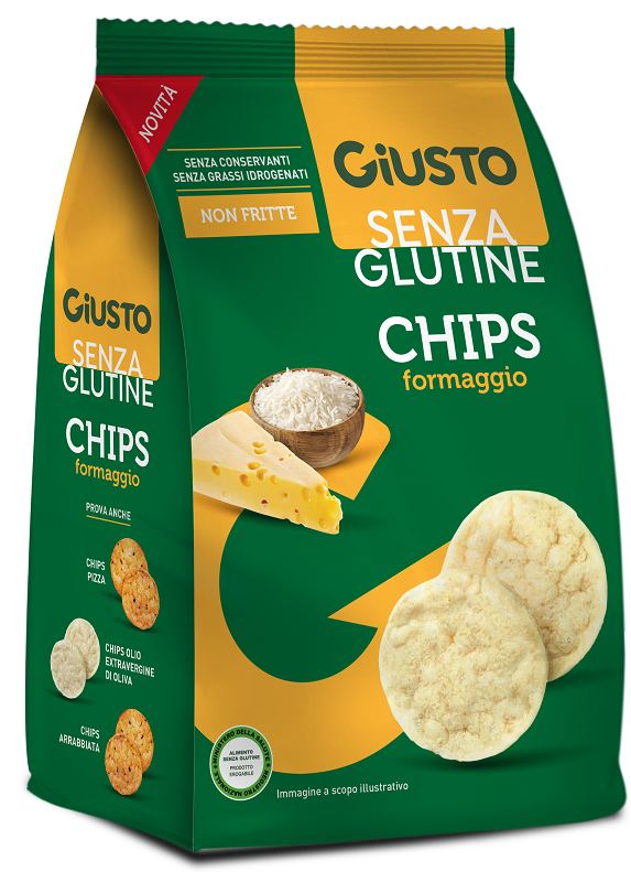 GIUSTO SENZA GLUTINE CHIPS FORMAGGIO 40 G - farmacialombardia.it