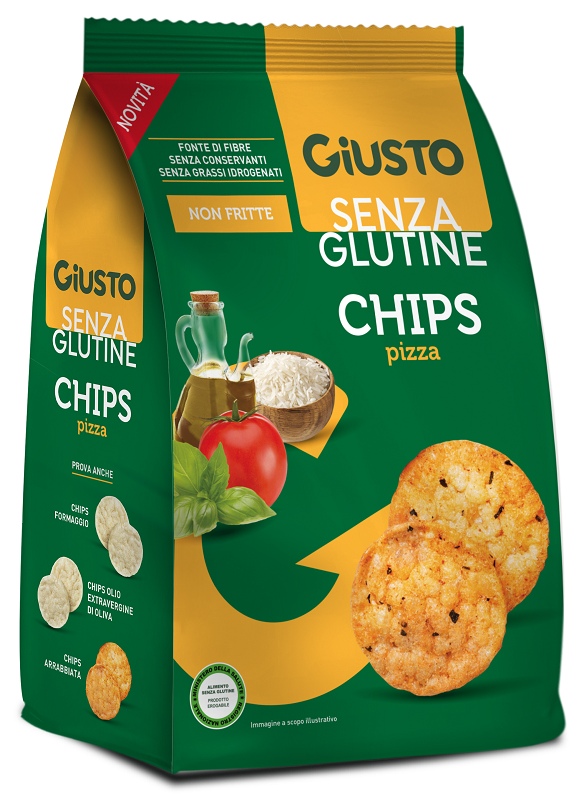 GIUSTO SENZA GLUTINE CHIPS PIZZA 40 G - farmacialombardia.it