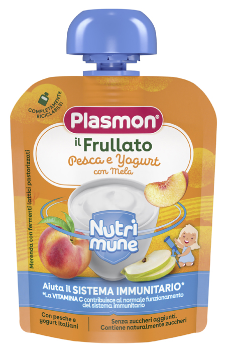 PLASMON NUTRI-MUNE PESCA/YOGURT CON MELA 85 G - farmacialombardia.it