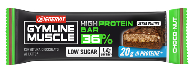 GYMLINE PROTEIN BAR 36 CHOCO NUT LS 55 G - farmacialombardia.it