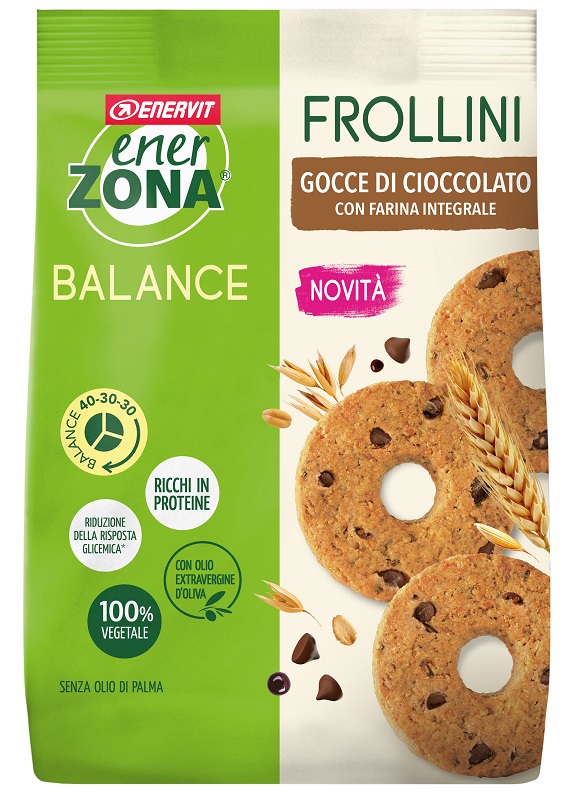 ENERZONA FROLLINI INTEGRALE GOCCE CIOCCOLATO 250 G - farmacialombardia.it
