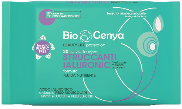 BIOGENYA STRUCCANTE SALVIETTINA IALURONICO 20 PEZZI - farmacialombardia.it