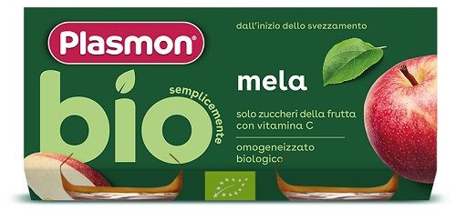 PLASMON OMOGENEIZZATO BIO MELA 2 VASETTI X 80 G - farmacialombardia.it
