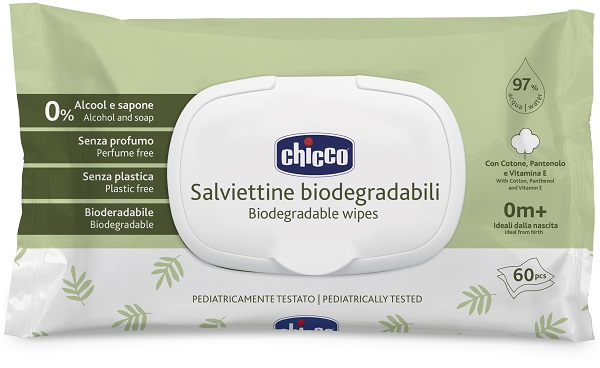 CHICCO SALVIETTE BIO 60 PEZZI PLAQUE - farmacialombardia.it